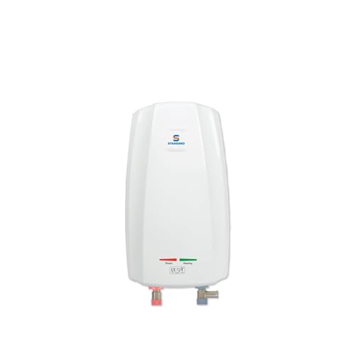 Standard Lyft 3 Litre Instant Water Geyser 3000 Watts | Stainless Steel Tank | Rust Proof Body | Automatic Cut Off | 5 Year Inner Tank Warranty, 2 Year Comprehensive Warranty (White) By Havells