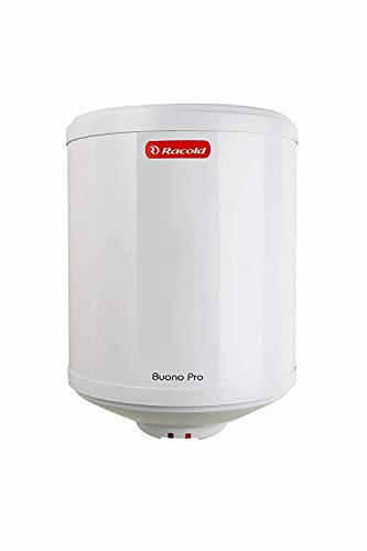 Racold Buono Pro 15 L Vertical BEE 5 Star Storage Water Heater (Geyser) | Extra Durability with Titanium Enamelled Coating | Suitable for High Rise Buildings | 3 Levels of Safety | Rust Proof Body
