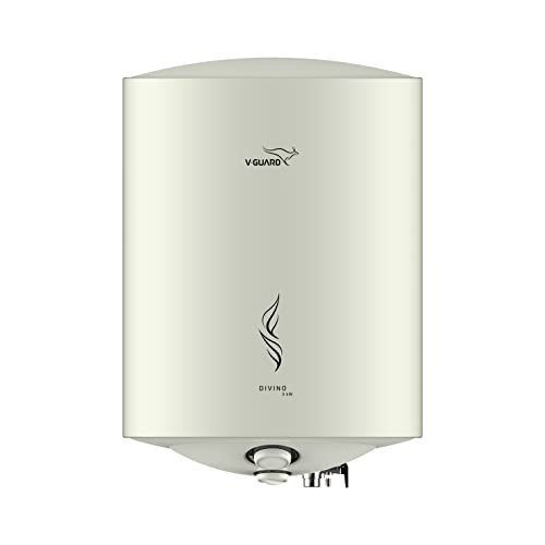 V-Guard Divino 3kW 25 Litre Water Heater | 33% Faster Heating | BEE 5 Star Rating for Energy Efficiency | Advanced Multi-layered Safety Features | Suitable For Hard Water & High-rise Buildings | 2 Years Warranty
