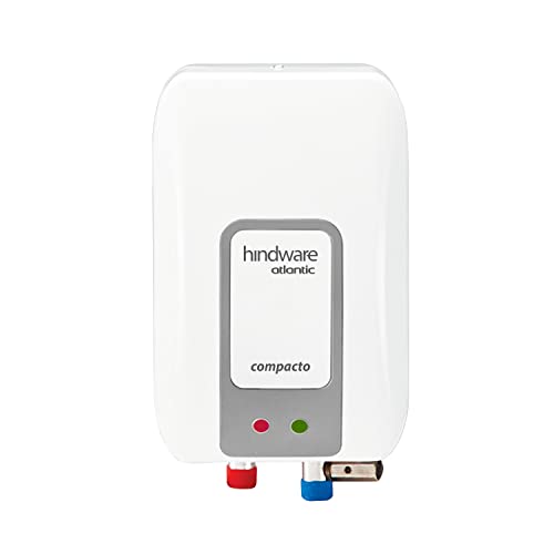 Hindware Atlantic Compacto 3 Litre Instant water heater with Stainless Steel Tank, Robust Construction, Pressure Relief Valve And I-thermostat Feature (White And Grey)