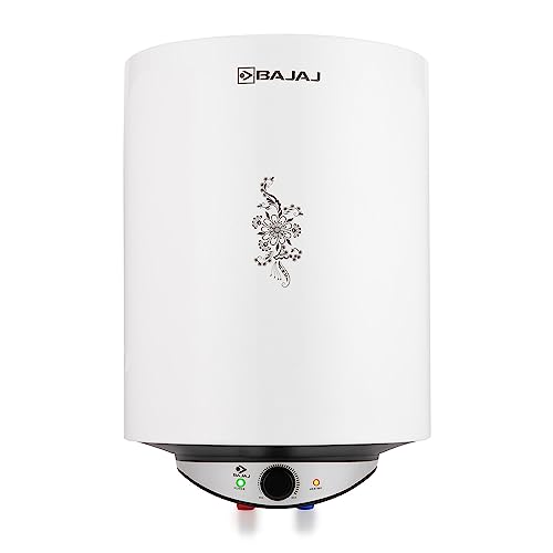 Bajaj Edrrea 25 Litre Star Rated Storage Wall Mount Water Heater For Home|Polymer Coated Tank|Multiple Safety|Suitable For Highrise|Child Safety Mode|2-Yr Product Warranty|White Water Geyser