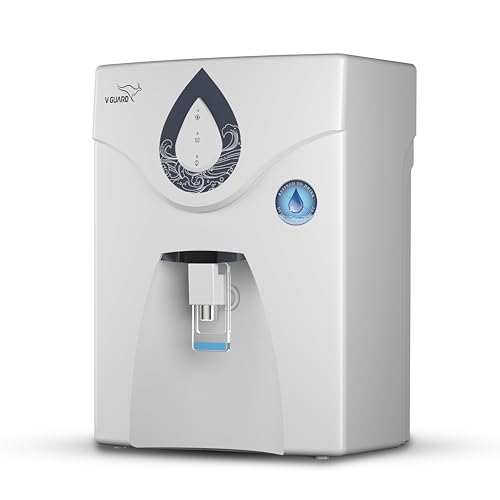 V-Guard Zenora RO UV Water Purifier,TDS up to 2000 ppm,8 Stage Purification, Free Service Benefits Worth Rs. 2450, PAN India Installation, 7 L, White