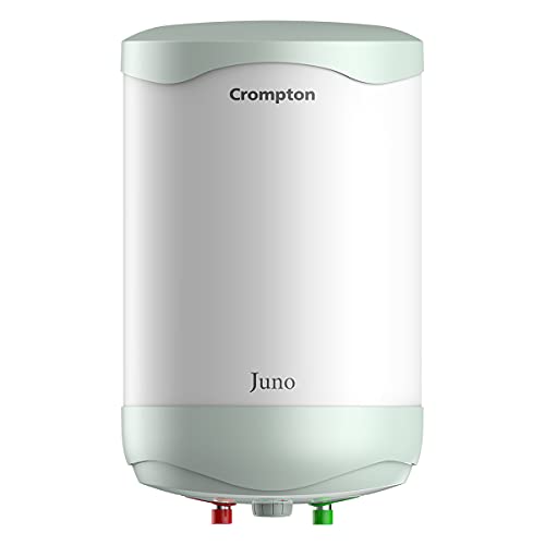 Crompton 5 Star rated Storage Water Heater (Geyser) 2000 W Juno, White, Green with Fast Heating, 25-Litres