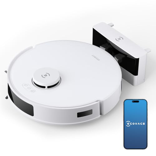 ECOVACS DEEBOT N20 PRO Robotic Vacuum Cleaner, 8000Pa Suction, Anti-Hair Tangle, Advanced Mapping Technology, Ozmo Pro Vibrating Mopping, Wet & Dry Cleaning, 5200mAh Battery, 300 Minutes Run-Time