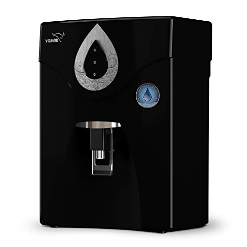 V-Guard Zenora RO+UF+MB Water Purifier | Suitable for water with TDS up to 2000 ppm | 8 Stage Purification with World-class RO Membrane and Advanced UF Membrane | Free PAN India Installation & 1-Year Comprehensive Warranty | 7 Litre, Black