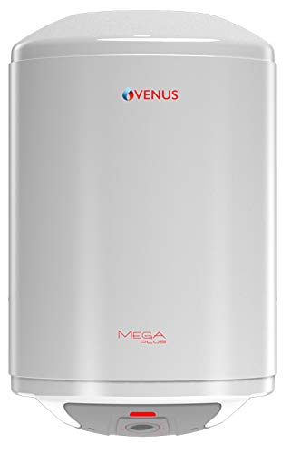 Venus MegaPlus 15Litre Storage Geyser(White) |Advanced Multi-Layered Safety | Porcelain Enamel Tank | 4-Star Rated | ISI | High-Rise Compatible | Hard Water Ready | Triple Safety | 8 BARS Pressure