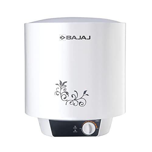 Bajaj New Shakti Neo 10L Vertical Storage Water Heater (Geyser 10 Litres) 4 Star BEE Rated Heater For Water Heating with Titanium Armour, Swirl Flow Technology, Glasslined Tank(White), 1 Yr Warranty