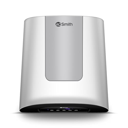 AO Smith HeatBot Wifi 25L Silver| Smart Storage Vertical Water Heater (Geyser) with Free Installation| Voice & Smart App Control|Personalised Modes & Scheduler | Digital Touch Display