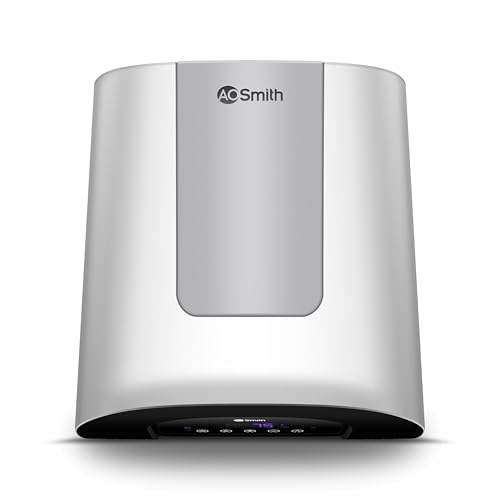 AO Smith HeatBot Wifi 25L Silver | Smart Storage Vertical Water Heater (Geyser) with Free Installation | Voice & Smart App Control | Personalised Modes & Scheduler | Digital Touch Display