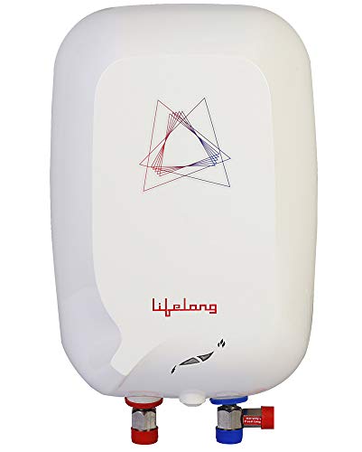 Lifelong LLWH106 Flash 3 Litres Instant Water Heater for Home Use, 8 Bar Pressure,Power On/Off Indicator and Advanced Safety, (3000W, ISI Certified, 2 Years Warranty)
