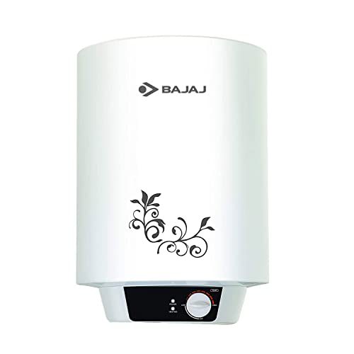 Bajaj New Shakti Neo 15L Vertical Storage Water Heater Geyser 4 Star BEE Rated Heater For Water Heating with Titanium Armour Swirl Flow Technology Glasslined Tank White 1 Yr Warranty Wall Mounting