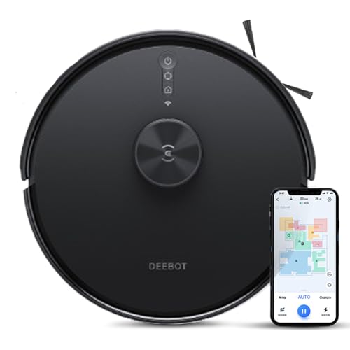 ECOVACS Deebot Y1 Pro 2-In-1 Robot Vacuum Cleaner,2024 New Launch,6500 Pa Powerful Suction,5200 Mah Battery,Covers 3500+ Sq. Ft. In One Charge,Advanced Navigation Technology&True Mapping,Black