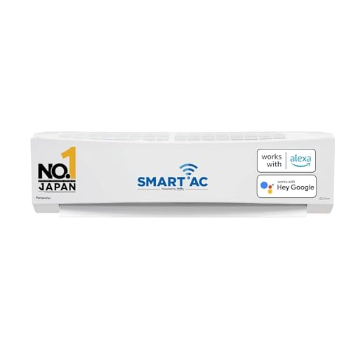 Panasonic 1.5 Ton 5 Star Wi-Fi Inverter Smart Split AC (India's 1st Matter Enabled RAC, Copper Condenser, 7in1 Convertible, True AI, 4 Way Swing, PM 0.1 Filter, CS/CU-NU18ZKY5W, 2024 Model, White)