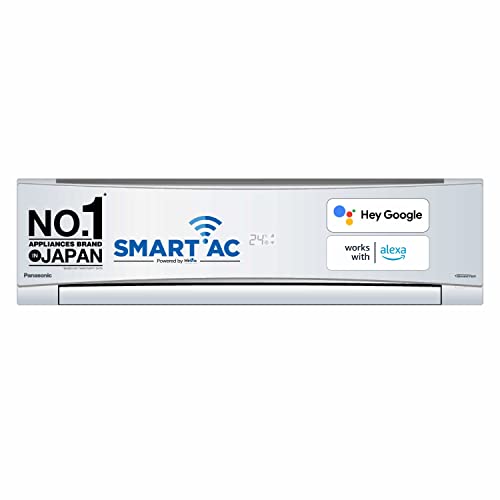 Panasonic 1.5 Ton 5 Star Wi-Fi Inverter Smart Split AC (Copper Condenser, 7 in 1 Convertible with additional AI Mode, 4 Way Swing, PM 0.1 Air Purification Filter, CS/CU-NU18YKY5W, White)
