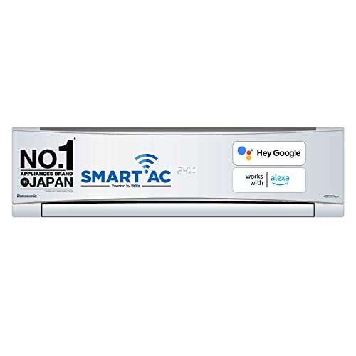 Panasonic 1.5 Ton 5 Star Wi-Fi Inverter Smart Split AC (Copper Condenser, 7 in 1 Convertible with additional AI Mode, 4 Way Swing, PM 0.1 Air Purification Filter, CS/CU-NU18YKY5W,2023 Model, White)