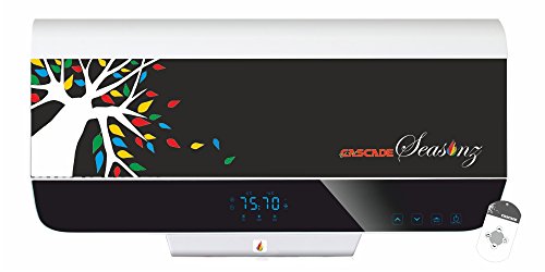 Cascade Seasonz 20 L Storage Water Heater (Geyser) Black and White, with Remote Control and Free Installation | Hot Water delivery on Appointment, You Will Love The Change..