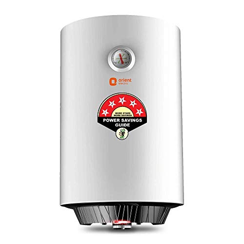 Orient Electric EcoSmart Plus 15-Litre Vertical Storage Water Heater (White)- BEE 5 Star