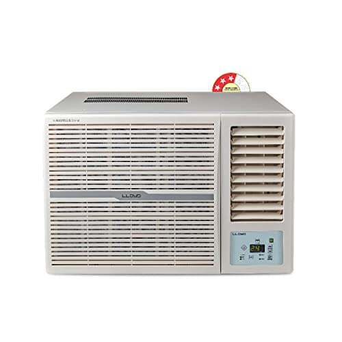 Lloyd 1.5 Ton 3 Star Fixed Speed Window Ac (Copper, 2023 Model, White With Silver Deco Strip, GlW18C3YWSEW)