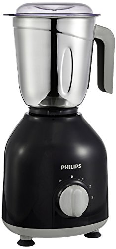 Philips HL7756 Mixer Grinder 750 Watt, 3 Stainless Steel Multipurpose Jars with 3 Speed Control and Pulse function (Black)