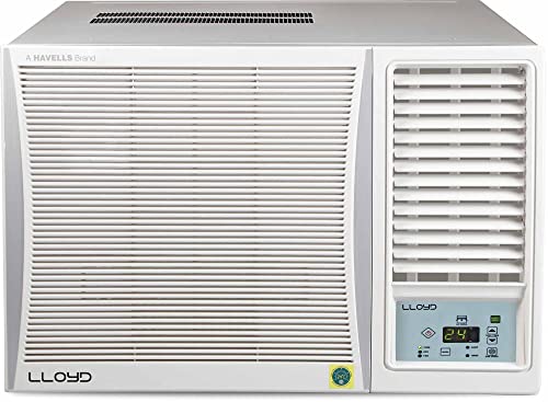 Lloyd 1.5 Ton 5 Star Fixed Speed Window AC (Copper, 2023 Model, White with Silver Deco Strip, GLW18C5XWGMR)