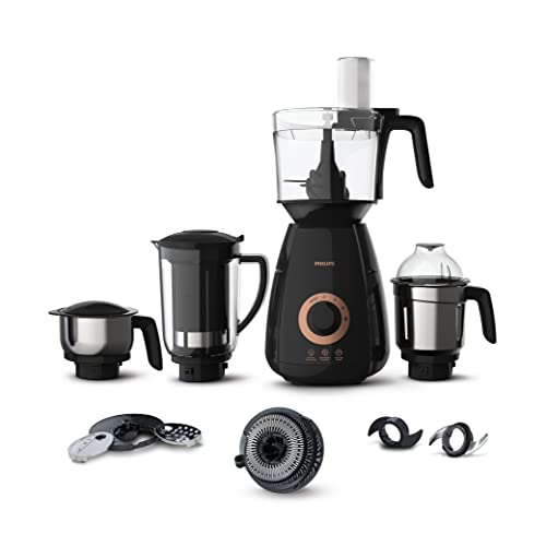 PHILIPS 3-in-1 (Mixer Grinder + Juicer + Food Processor) with 10-year warranty on product registration