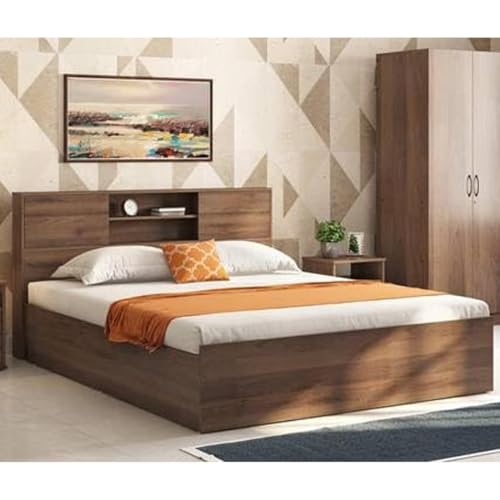 FURNY Thames King Size Engineered Wood Box Storage Bed (King-Box)