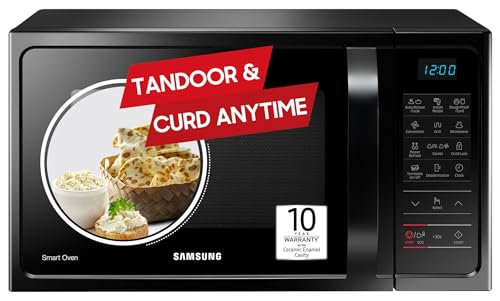 Samsung 28L, Convection Microwave Oven with Curd Making(MC28A5013AK/TL, Black, 10 Yr warranty)