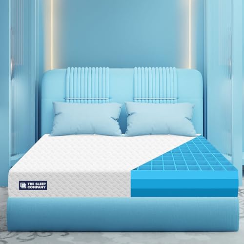 The Sleep Company SmartGRID Ortho Mattress | Japanese Patented Technology | AIHA Certified | Medium Firm Orthopedic Mattress for Back Pain Relief | 10 Years Warranty | King Size Bed Mattress 75x72x6