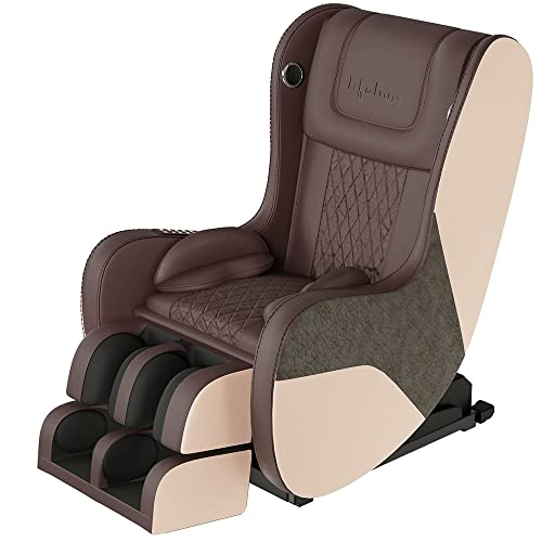 Lifelong LLM558 Full Body Massage Chair with Recliner and powerful 3D Back, Leg and Foot Rollers for Massage for Home| Massage chair for Full Body Relaxation at Home (1 Year Warranty), Brown
