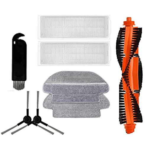 ABRALE Replacement Replenishment Combo Kit Part for Mi Robotic Vacuum-Mop P (Includes 1 Full Wet Mop and 1 Semi Wet Mop Cloth),STYTJ02YM