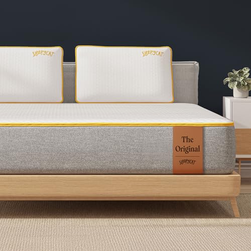 SleepyCat Original Ortho Mattress with AirGen™ Memory Foam | Medium Firm Feel for Balanced Comfort | 6 Inch |SoftTouch Bamboo Zipper Cover | 10 Years Warranty (Queen Size,78x60x6 Inch)