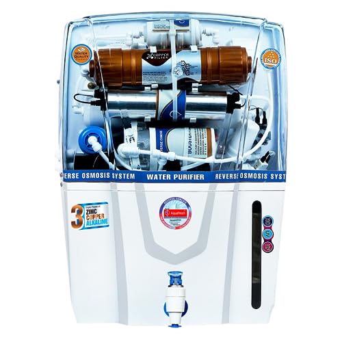 Royal Aquafresh Copper Audy Sedimentation 12 Ltr RO+UV+UF+TDS 14 Layer Waterpurification Advance Technology Electric Water Purifier (1 Year Warranty On Pump & SMPS)